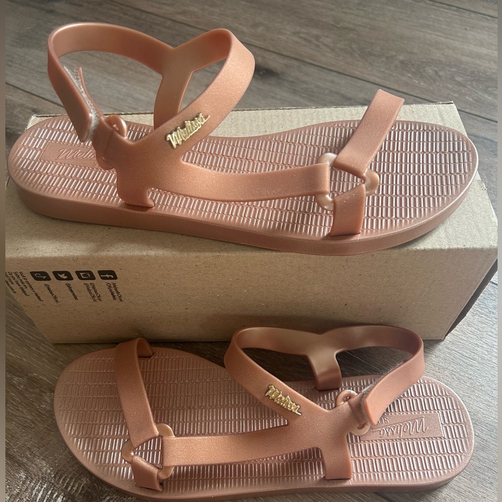 Melissa Rose Metallic Sandals